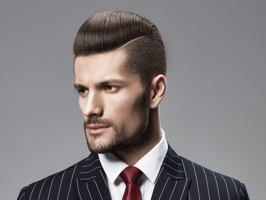 Classic Short Comb-over Haircut