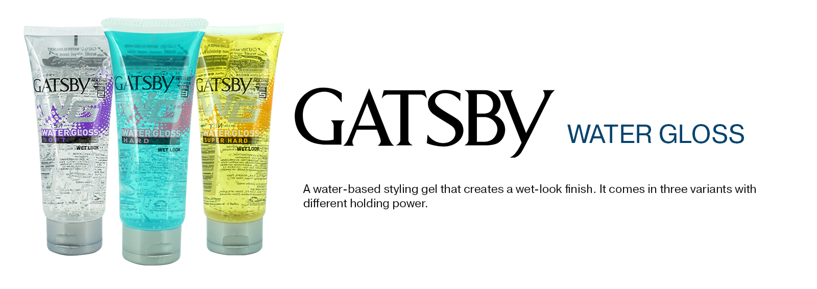 gatsby hair gel wet look